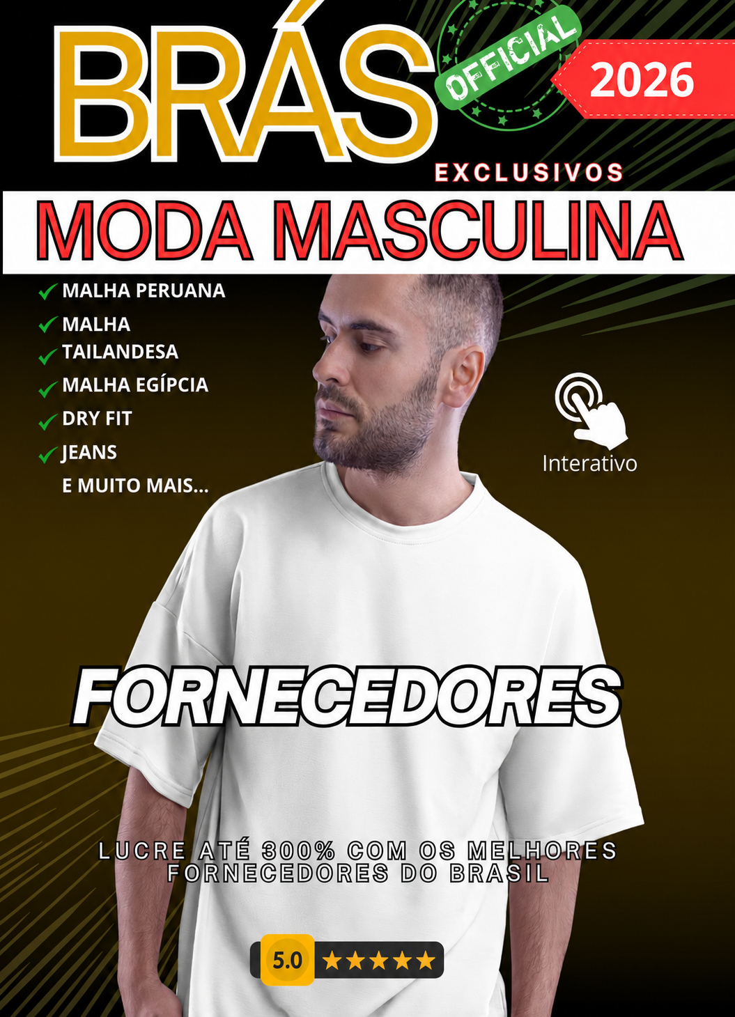 Capa do guia BRÁS Exclusivos Moda Masculina